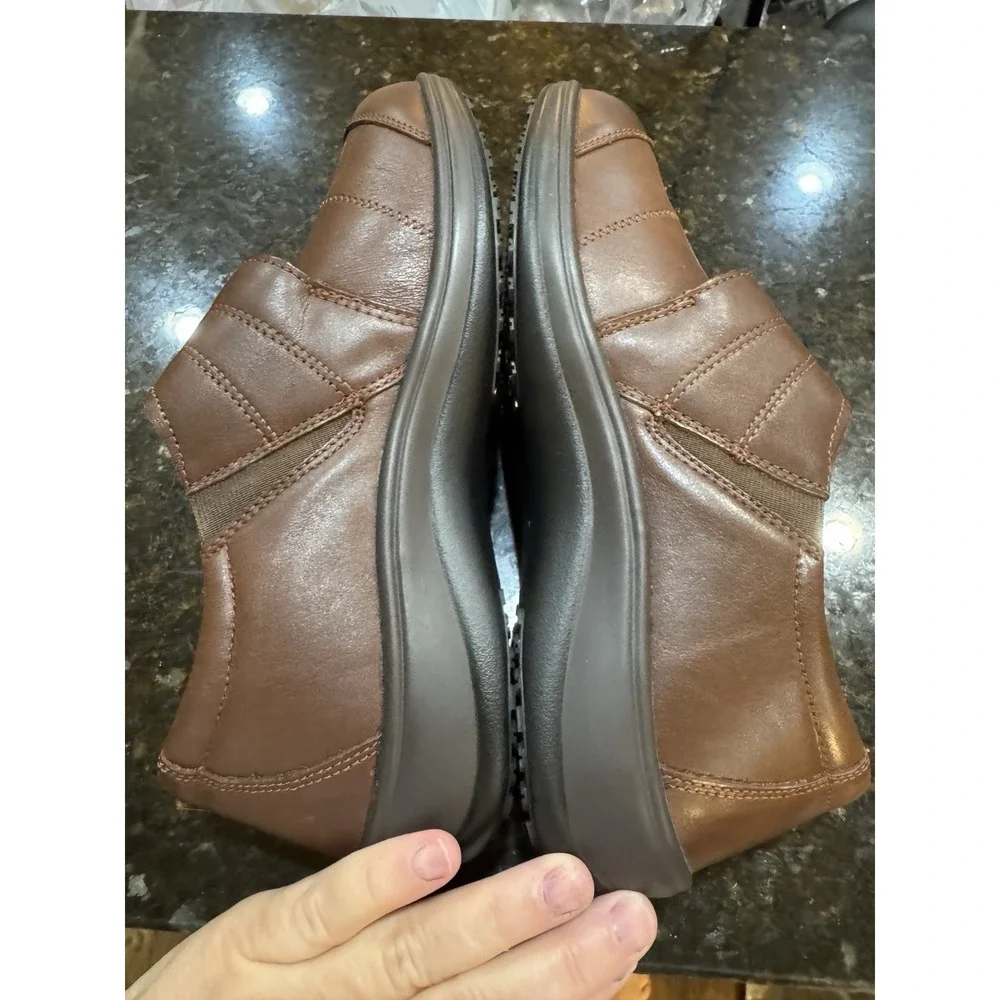 Orthofeet Emily Brown Leather Orthopedic Shoes Women's Size 7.5 Medium